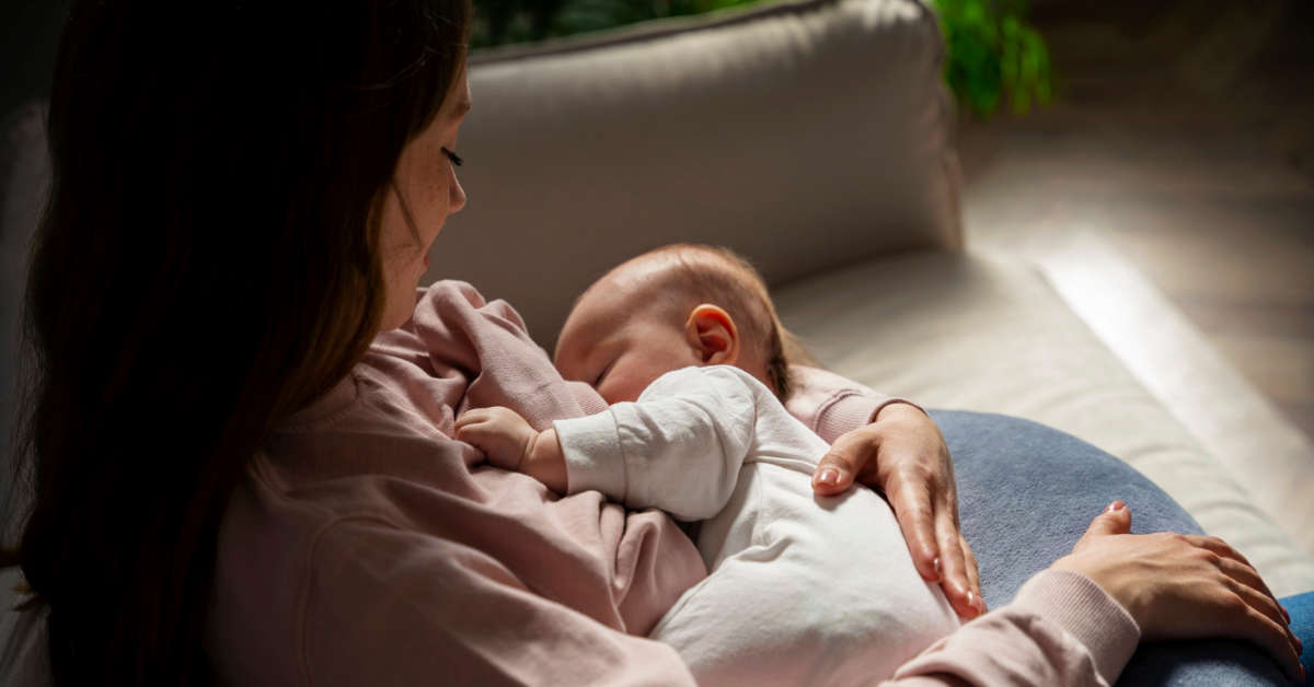 Jaka pozycja do karmienia piersią po cesarce?