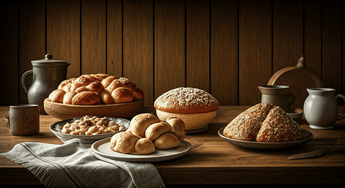 alt_text: Tradycyjne polskie dania w domowej kuchni, ciepła atmosfera i uśmiechnięta mama przy stole.