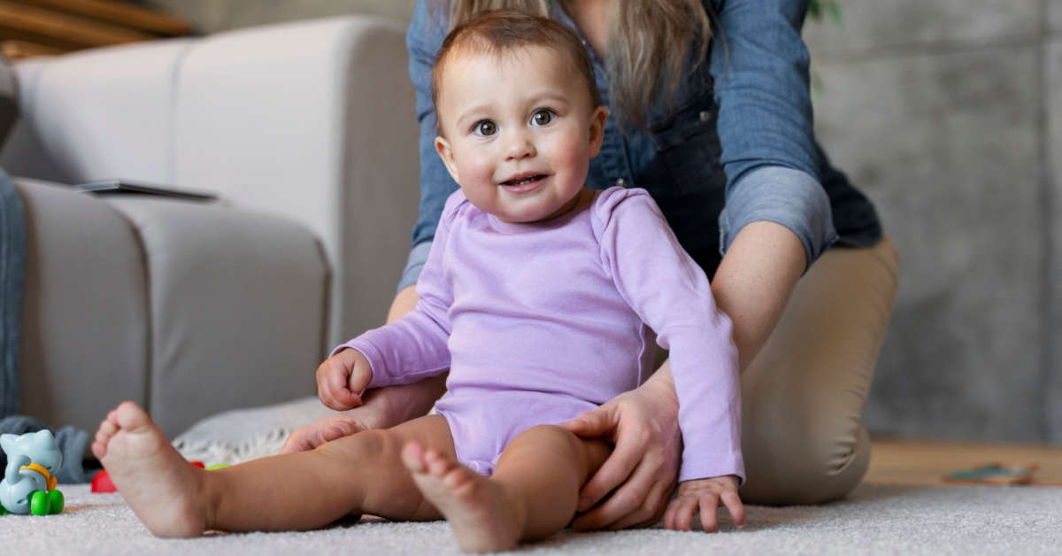 Czy 5 miesięczne dziecko można sadzać na kolanach?