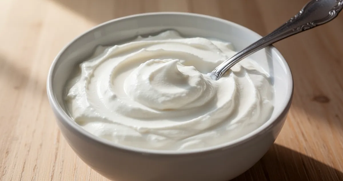 Gęsty jogurt grecki w miseczce