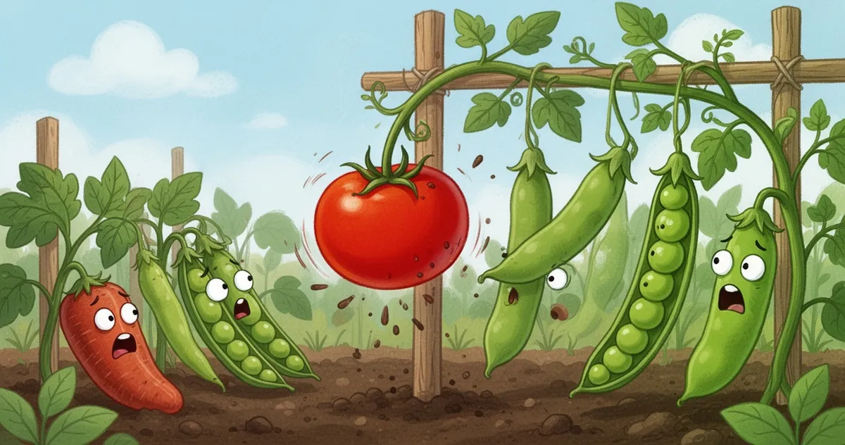Ilustracja wiersza Pomidor Jana Brzechwy