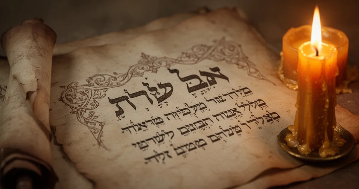 Starożytny hebrajski zwój – symbol origins imienia Hanna