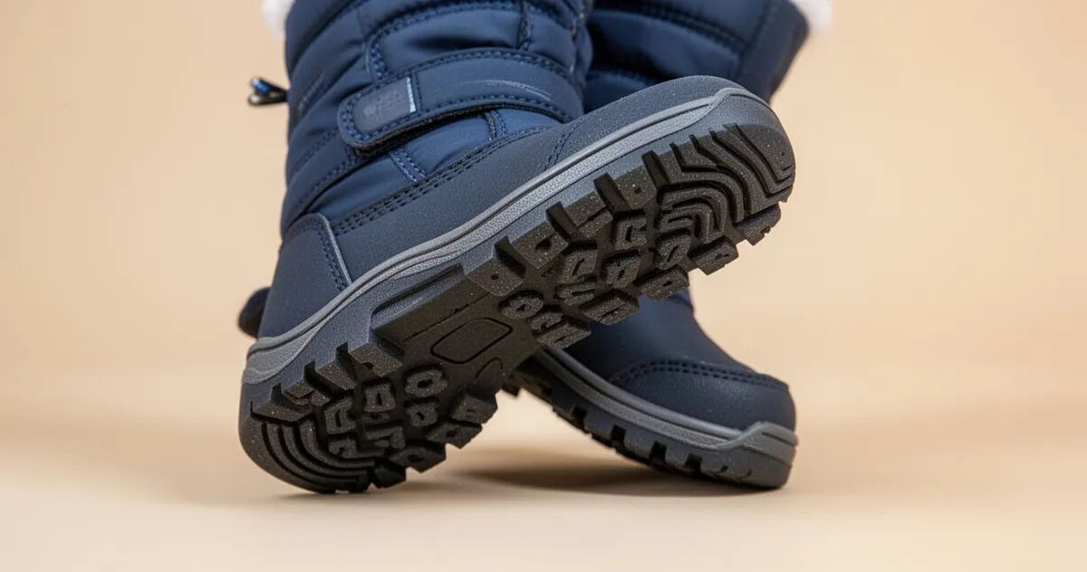 Dziecięce buty zimowe z głębokim bieżnikiem